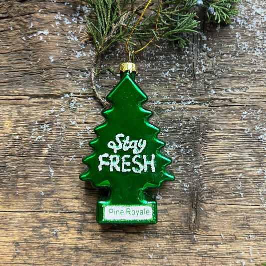 Stay Fresh Glass Ornament