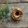 Bagel with Cream Cheese Glass Ornament
