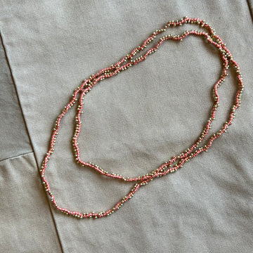 Rosemary Double Necklace, Coral