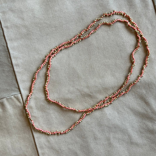 Rosemary Double Necklace, Coral