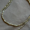 Erica Double Necklace, Faceted Gold Beads