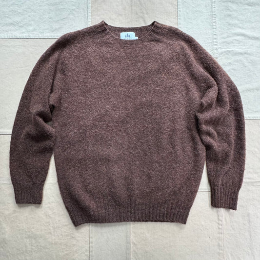 Brushed Wool Crew Sweater, Coffee