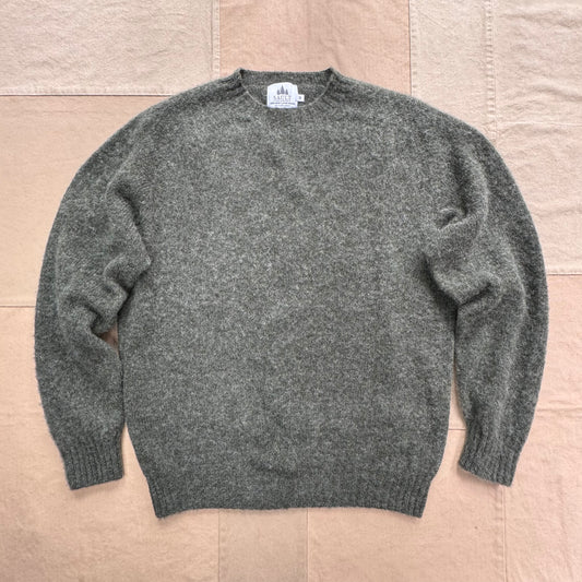 Brushed Wool Crew Sweater, Spruce