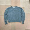 Women's Brushed Shaggy Crew Sweater, Graphite Green