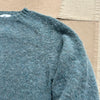 Women's Brushed Shaggy Crew Sweater, Graphite Green