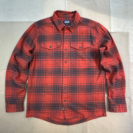 Men's Fjord Flannel Shirt, Cascade: Burnished Red