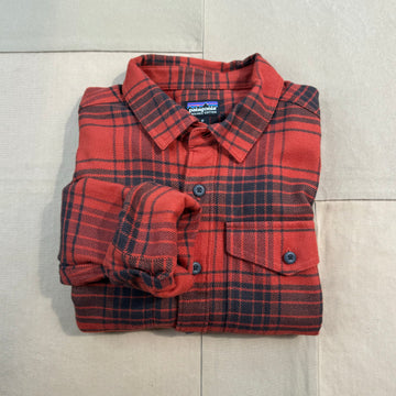 Men's Fjord Flannel Shirt, Cascade: Burnished Red