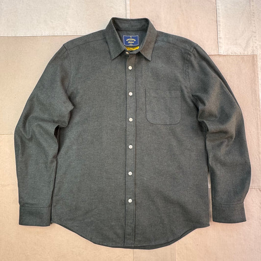 Teca Solid Flannel Shirt, Forest Green