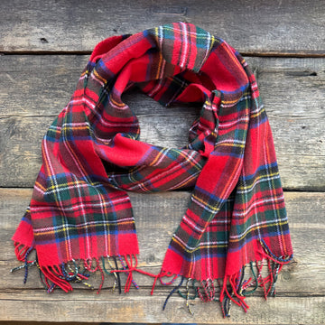 Oversized Lambswool Scarf, Royal Stewart