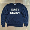 East Coast Terry Crewneck, Navy