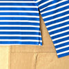 Striped Marseille Boatneck Tee, Ivory/Blue