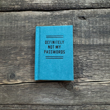 Definitely Not My Passwords - Password Diary