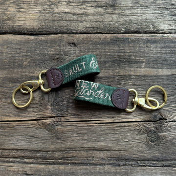 New Englander Key Fob, Forest Green