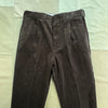 Standard Pleated Pant in Corduroy, Chocolate