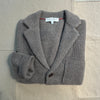 Mitchell Cardigan in Washed Cashmere, Heather Walnut