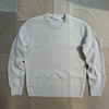 Jordan Sweater in Washed Cashmere, Heather Ecru