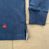 Sueded Cotton Rugby Shirt, Navy Multi