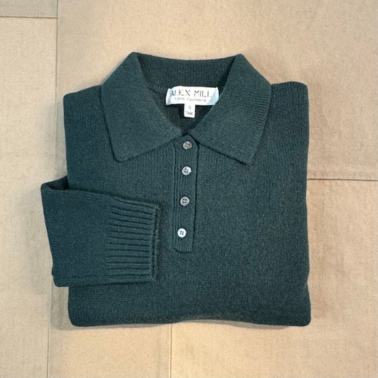 Alice Polo in Cashmere, Cypress Green