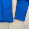 Taylor Roll Neck Cardigan in Cotton Cashmere, Cosmic Blue