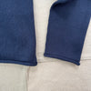 Taylor Roll Neck Cardigan in Cotton Cashmere, Navy