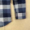 Plaid Cotton Flannel Shirt, Blue/Grey