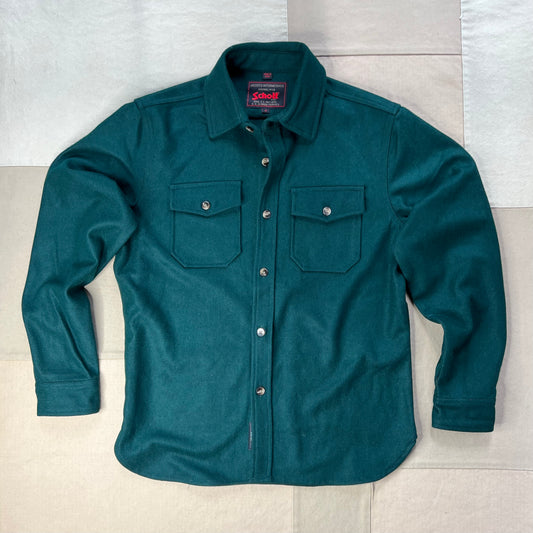 CPO Wool Button Down Shirt, Hunter
