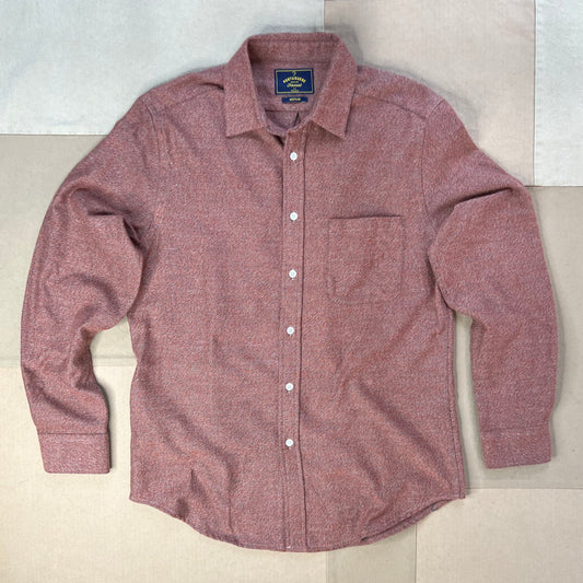 Teca Solid Flannel Shirt, Brick