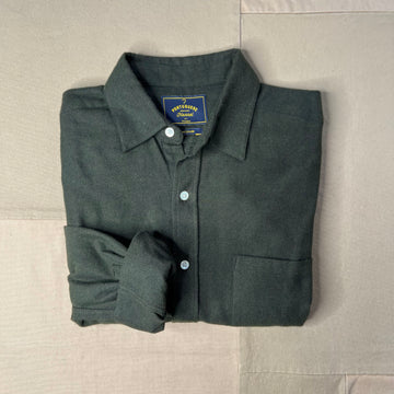Teca Solid Flannel Shirt, Forest Green