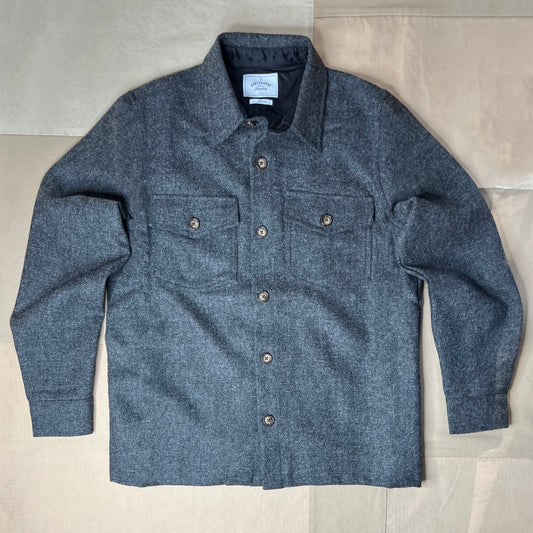Wool Field Overshirt, Grey