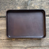 Leather Valet Catchall Trays, Dark Brown