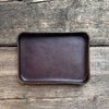 Leather Valet Catchall Trays, Dark Brown