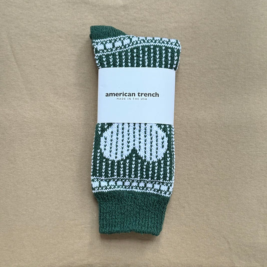 Women's Heart Sock, Forest