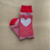 Women's Heart Sock, Red