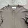 Crosby Organic Cotton Waffle Henley, Fatigue