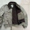 Flight Jacket in Canvas, Faded Olive