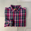 Madras Cotton Shirt, Olive/Red