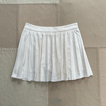 Pleated Mini Skort, Oatmilk