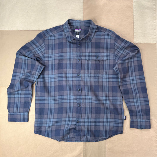Men's Lightweight Fjord Flannel Shirt, Smolder Blue
