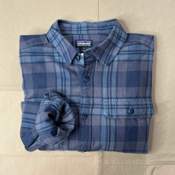 Men's Lightweight Fjord Flannel Shirt, Paw: Smolder Blue
