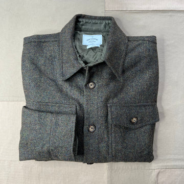 Wool Field Overshirt, Forest Green