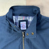 Harrington Jacket in Cotton Blend, Navy