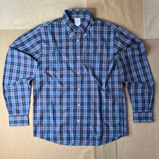 Friday Shirt, Poplin Plaid, Light Blue