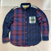 Winter Madras Shirt, Patchwork