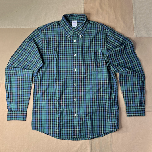 Friday Shirt, Poplin Stewart Tartan, Dark Green Multi