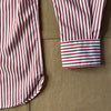The Hull Long-Sleeve Stripe Button Down, Crimson