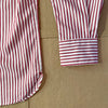 The Hull Long-Sleeve Stripe Button Down, Crimson