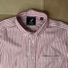 The Hull Long-Sleeve Stripe Button Down, Crimson