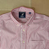 The Hull Long-Sleeve Stripe Button Down, Crimson