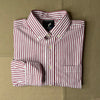 The Hull Long-Sleeve Stripe Button Down, Crimson
