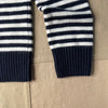 Marais Crewneck Sweater in Cashmere, Navy/Ivory